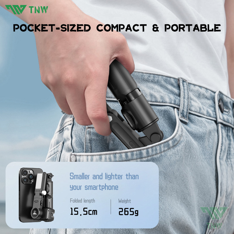 TNW Q19 Gimbal Stabilizer for Phone Face Tracking Selfie Stick Anti ...