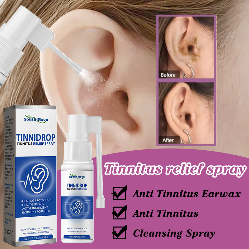 Tinnitus Relief Spray Anti Earwax Health Relieve Ear Treatment Spray ...
