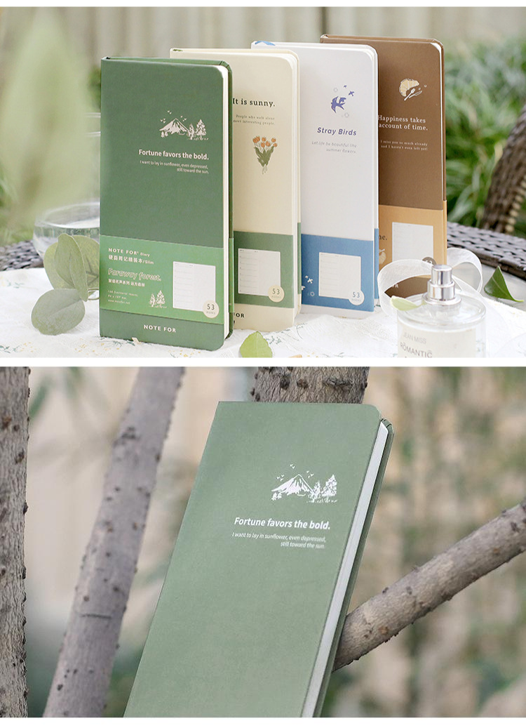 NOTE FOR INS Nature Slim Weeks Planner Notebook Weekly Schedule Grid ...