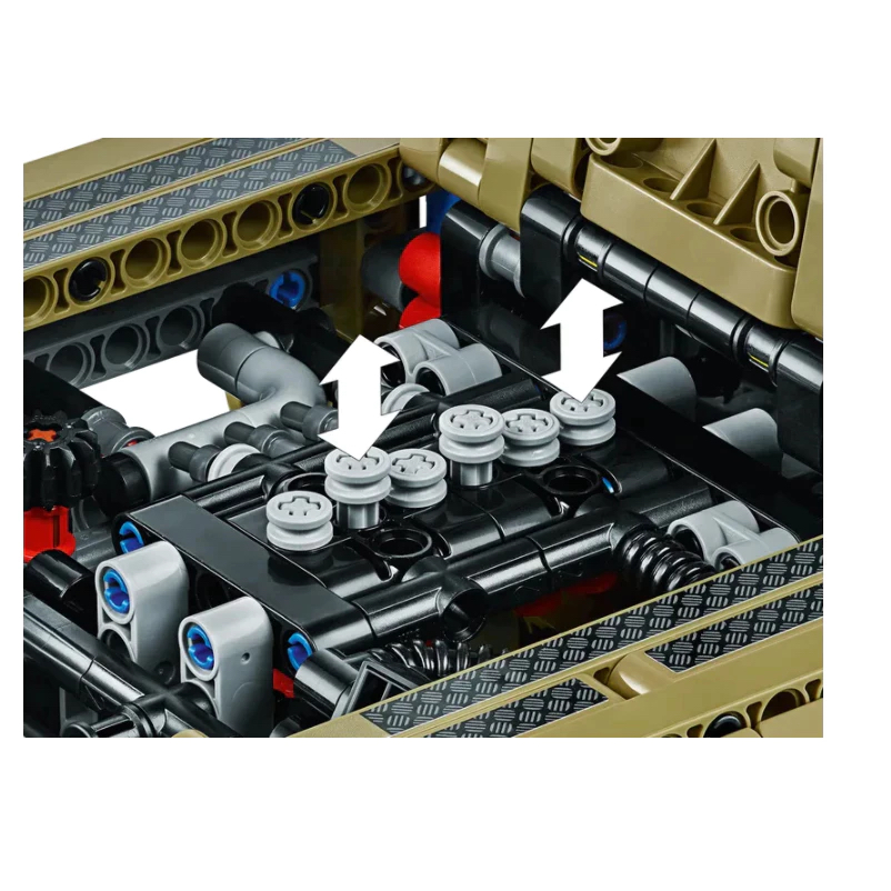 Technic 42110 Land Rover Defender Technic (2573 Pieces) Engine Cabin ...