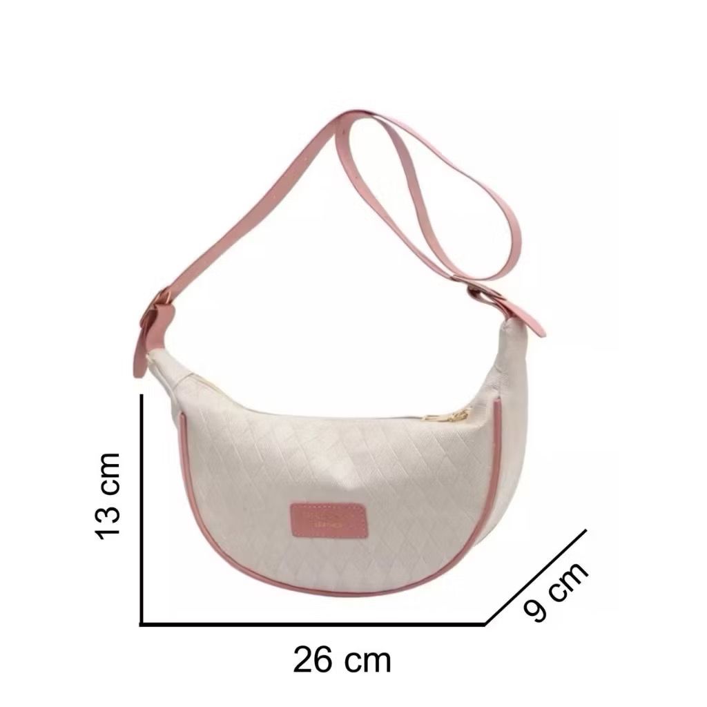 ZGEN02 New Fashionable Simple Checkerboard Dumpling Bag Retro | Shopee ...