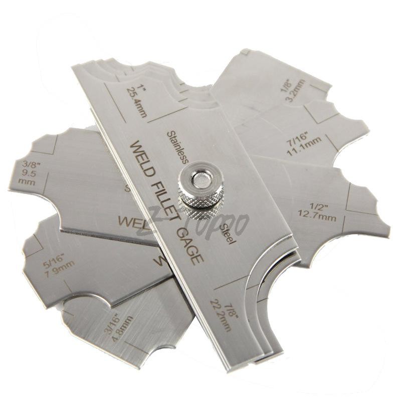 Fillet Weld Gauge Set Stainless Steel Weld Gauge for Measuring Angles ...