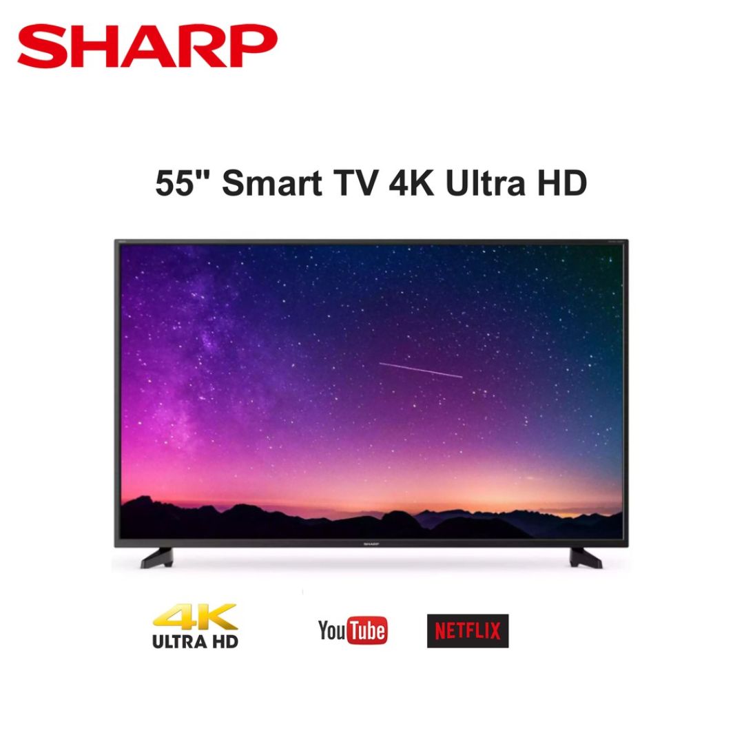 Sharp Televisyen - LED TV 4K Ultra HD Smart TV Netflix 4TC55CJ2X ...