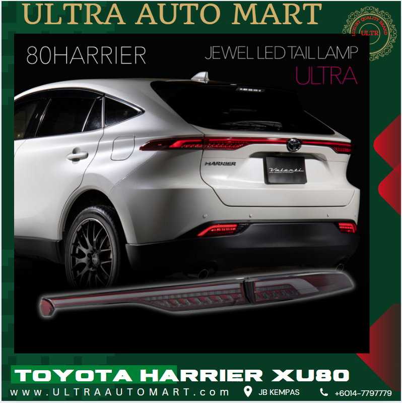 TOYOTA HARRIER XU80 REAR BUMPER TAIL LAMP BRAKE LIGHT DYNAMIC GARISH ...