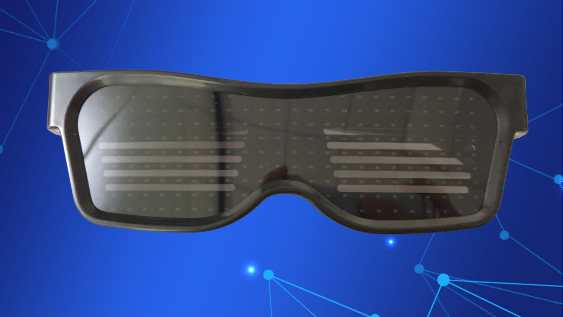 Customizable Magic LED Glasses Bluetooth Cermin Mata LED Text Patterns ...