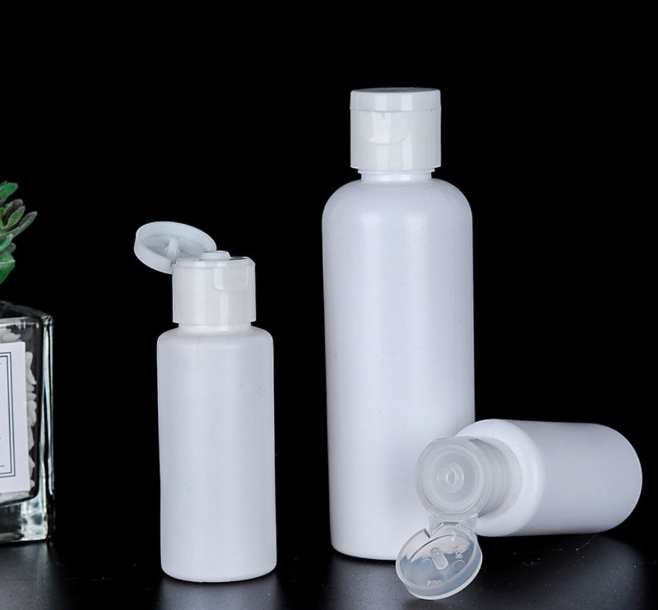 botol kosong HDPE(lever 2) plastik TEBAL/KERAS Travle refillable empty ...