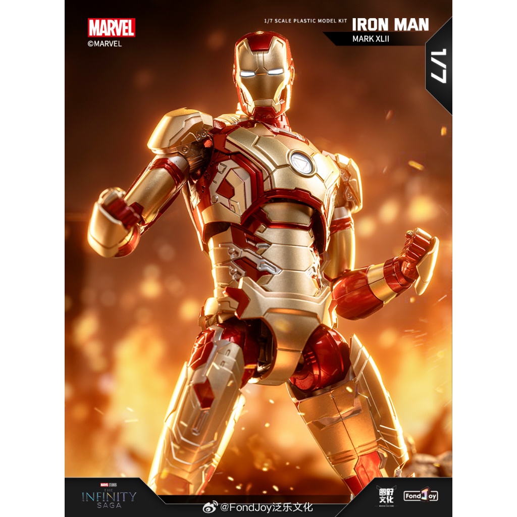 (Ready Stock) FondJoy 1/7 Scale Iron Man Mark XLII (MK-42) Plastic ...