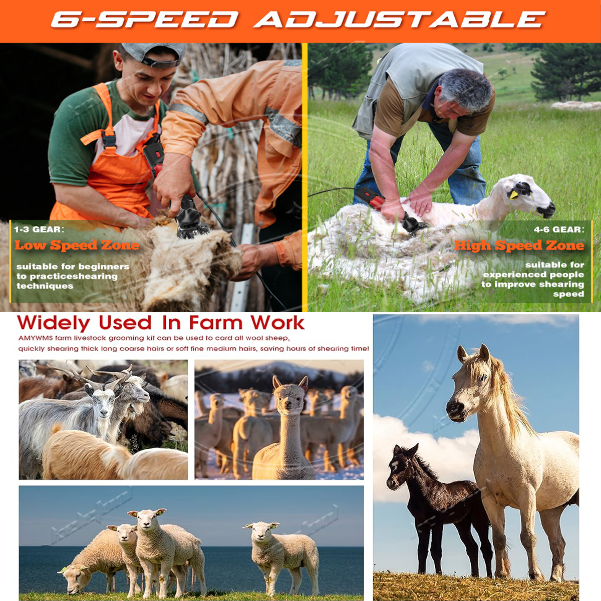 Electric Sheep Clipper 3500W Goat trimmer sheep Machine mesin bulu ...