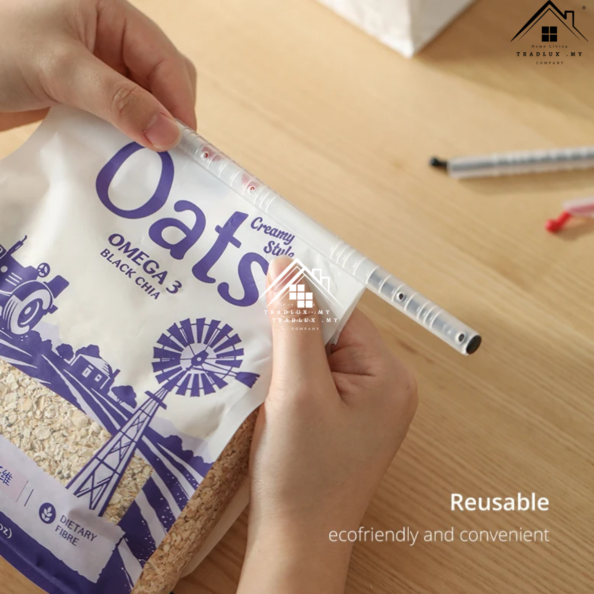 Tradlux Food Clipper Plastic Bag Clip Food Sealed Sticks Kitchen Food ...