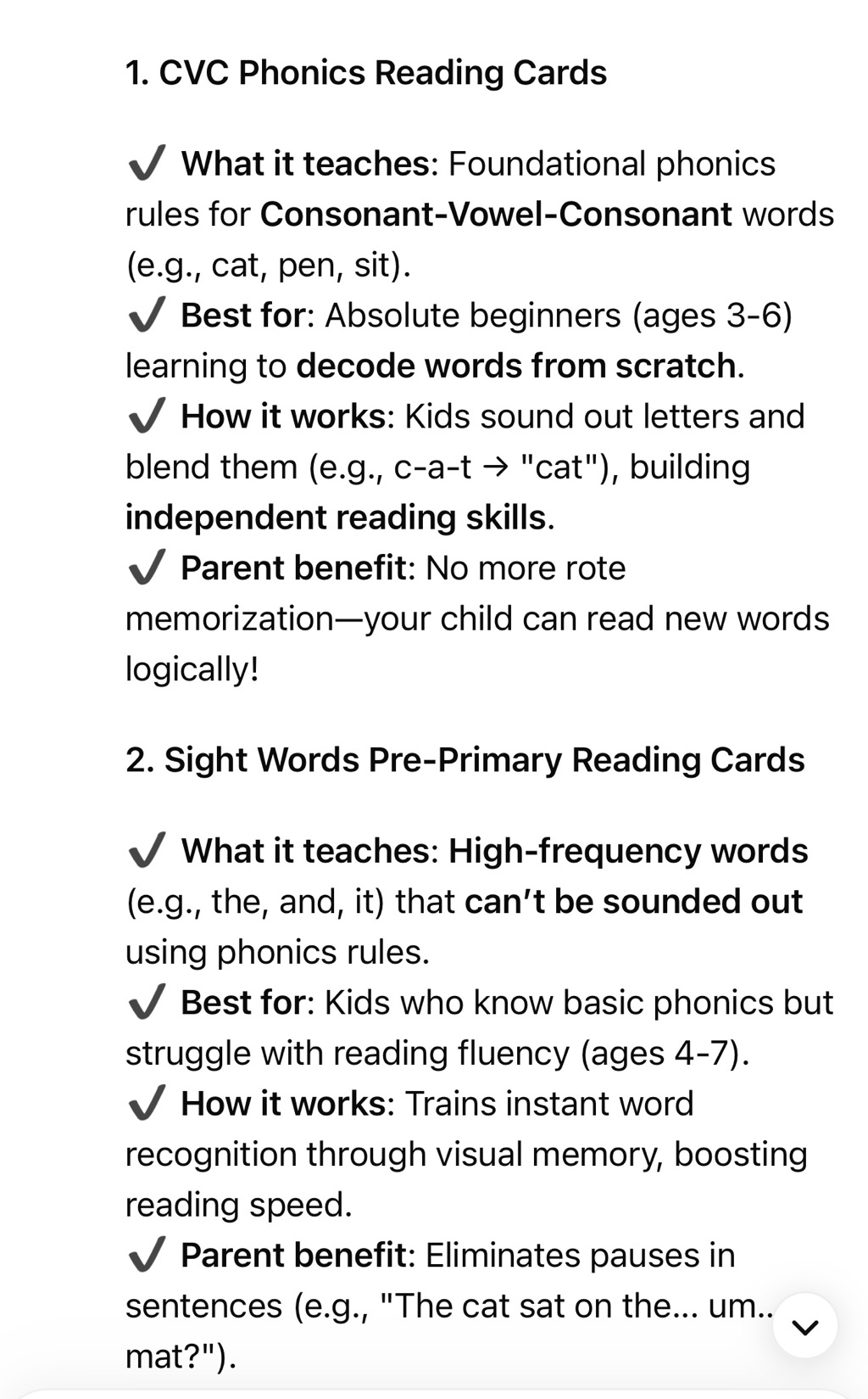 🇲🇾english Reading Sentences Card Phonics Cvc Kadimbas Bacaan Flash Card 