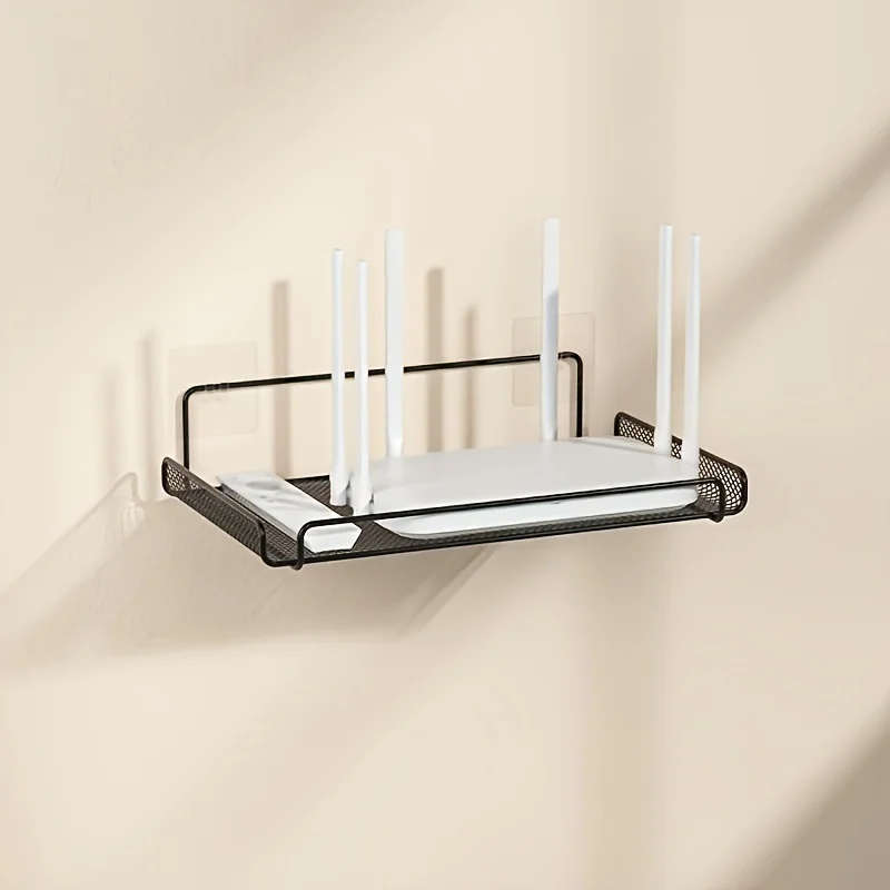 Home Organizer Router Rack Remote Control Shelf Wall Mount TV Set-top ...