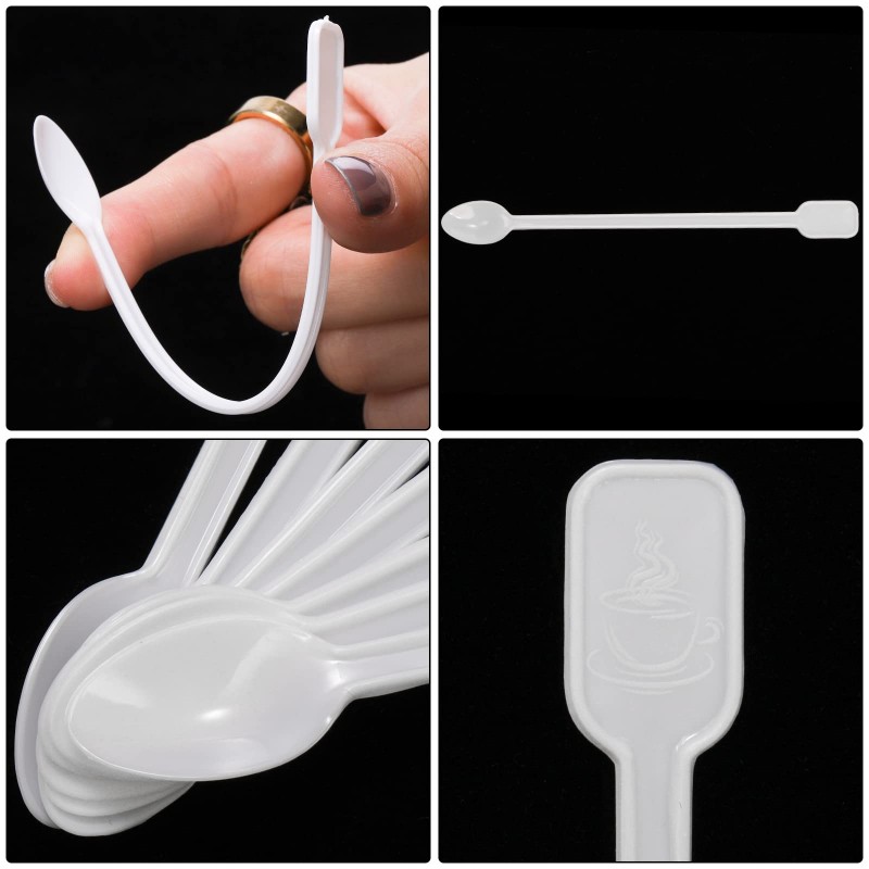 500pcs Disposable Cafe/Restaurant Coffee and Tea Stirrer Spoon/Try ...