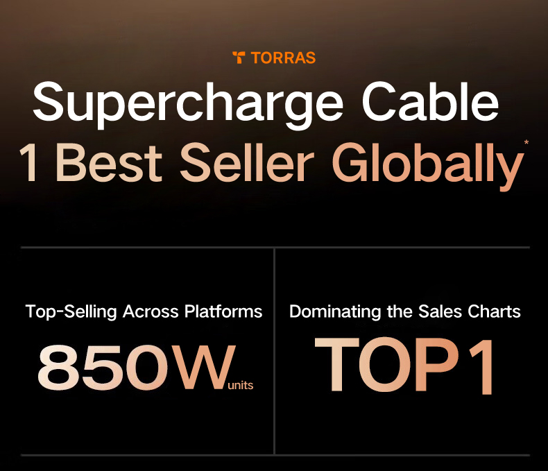 TORRAS ICEFLOW USB Type C Fast Charging Cable 1.2m Military Grade ...