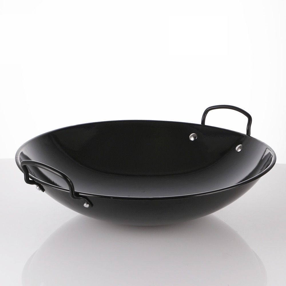 Wok Kuali Stainless Steel Pan Non-stick Honeycomb Kuali Hitam Kuali ...