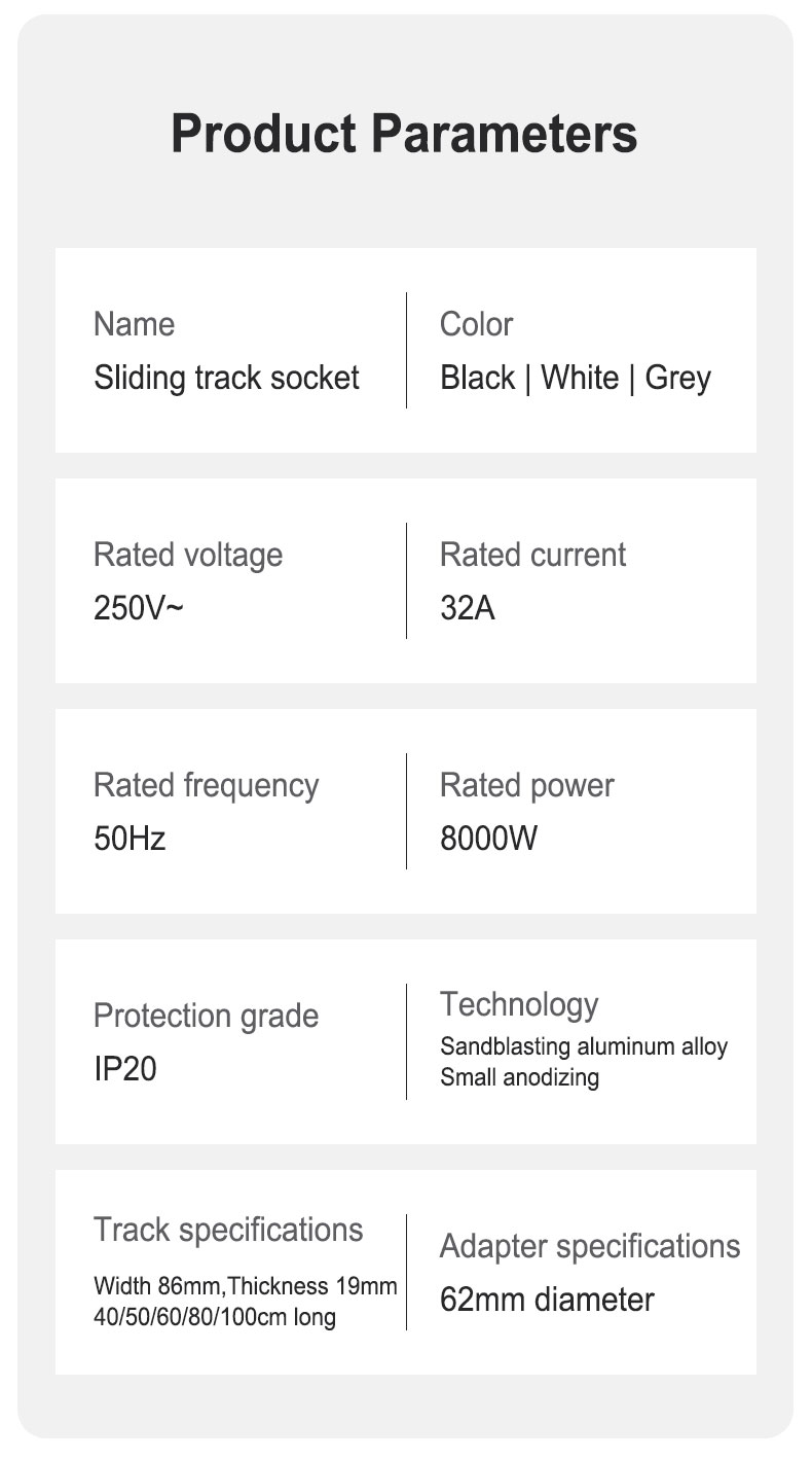 HAIKO 32A 8000W Power Track Socket SIRIM Certified 10 Year Warranty USB ...