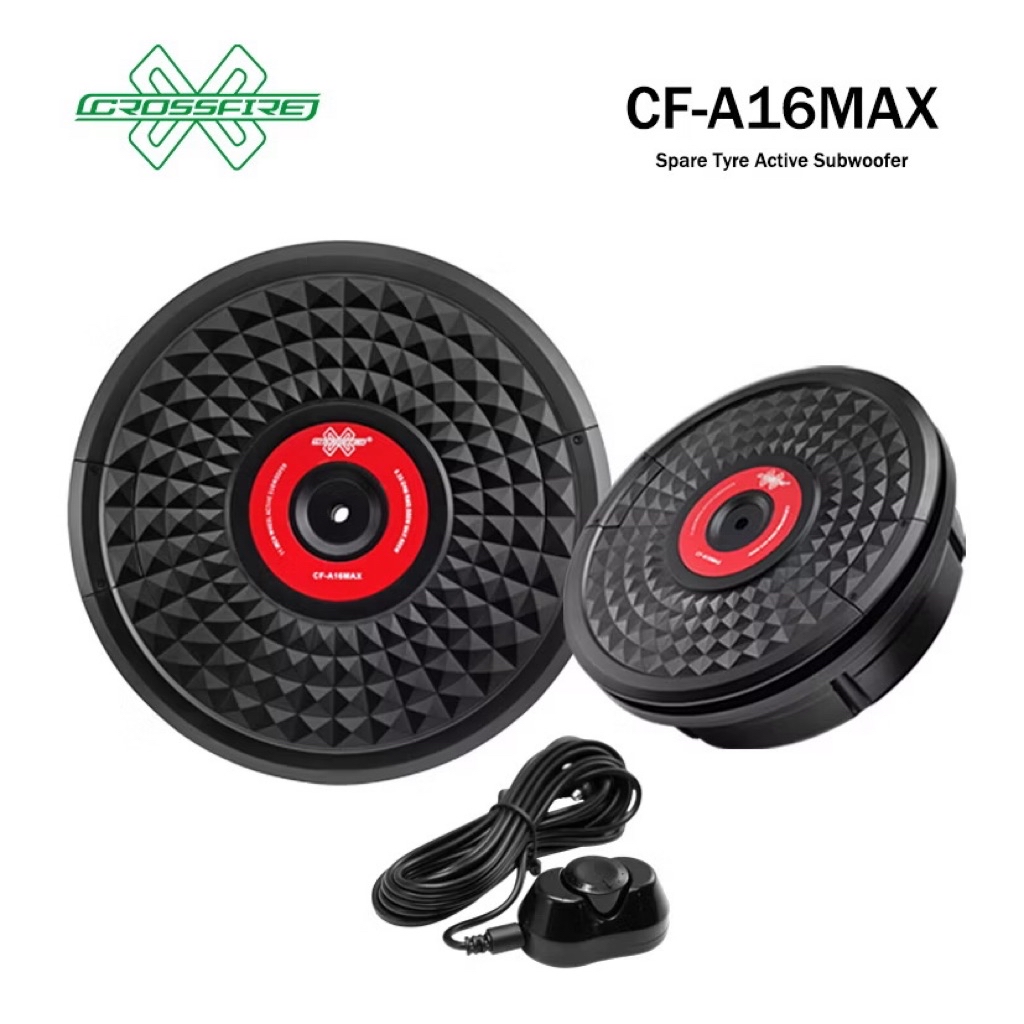 CROSSFIRE CF-A16MAX 11 INCH CAR SPARE TYRE ACTIVE SUBWOOFER FULLY ...