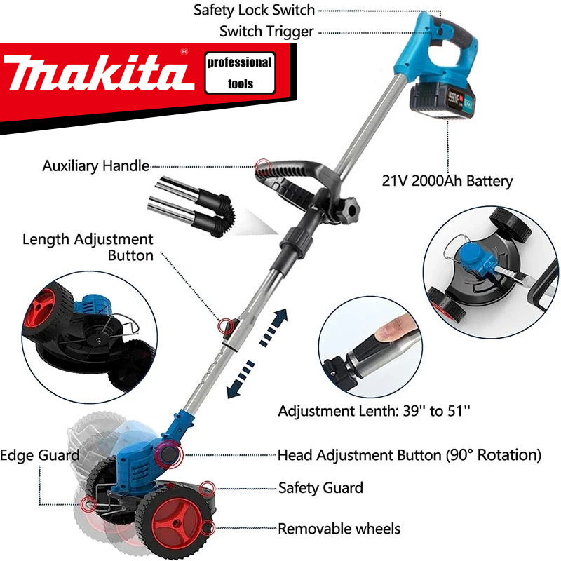10year warranty Makita Cordless Brushless Grass Cutter Mesin Rumput ...