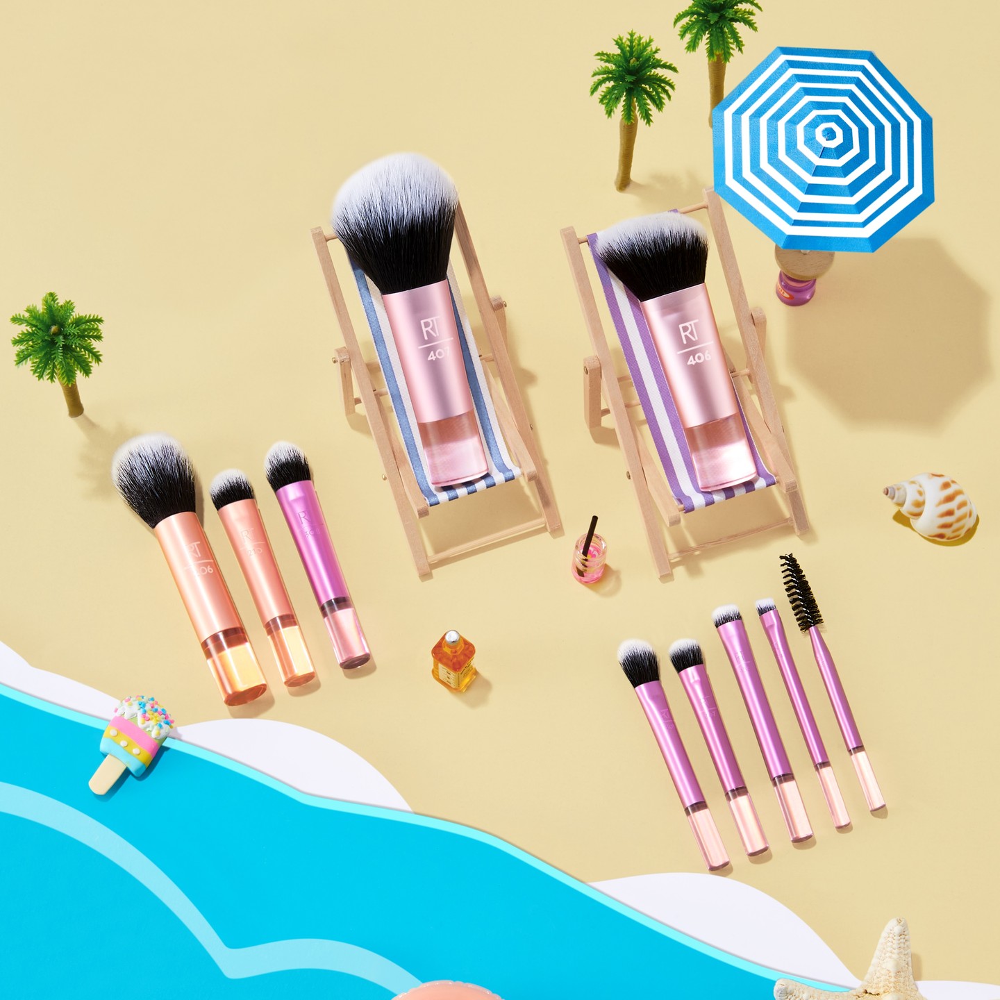 Real Techniques Travel Fantasy Mini Brush Set Shopee Malaysia