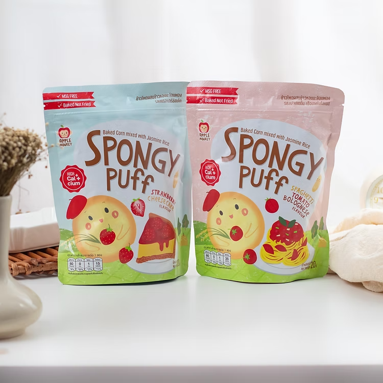 Apple Monkey Organic Rice Cracker | Multi Puff | Baby Puff Snack | Baby ...