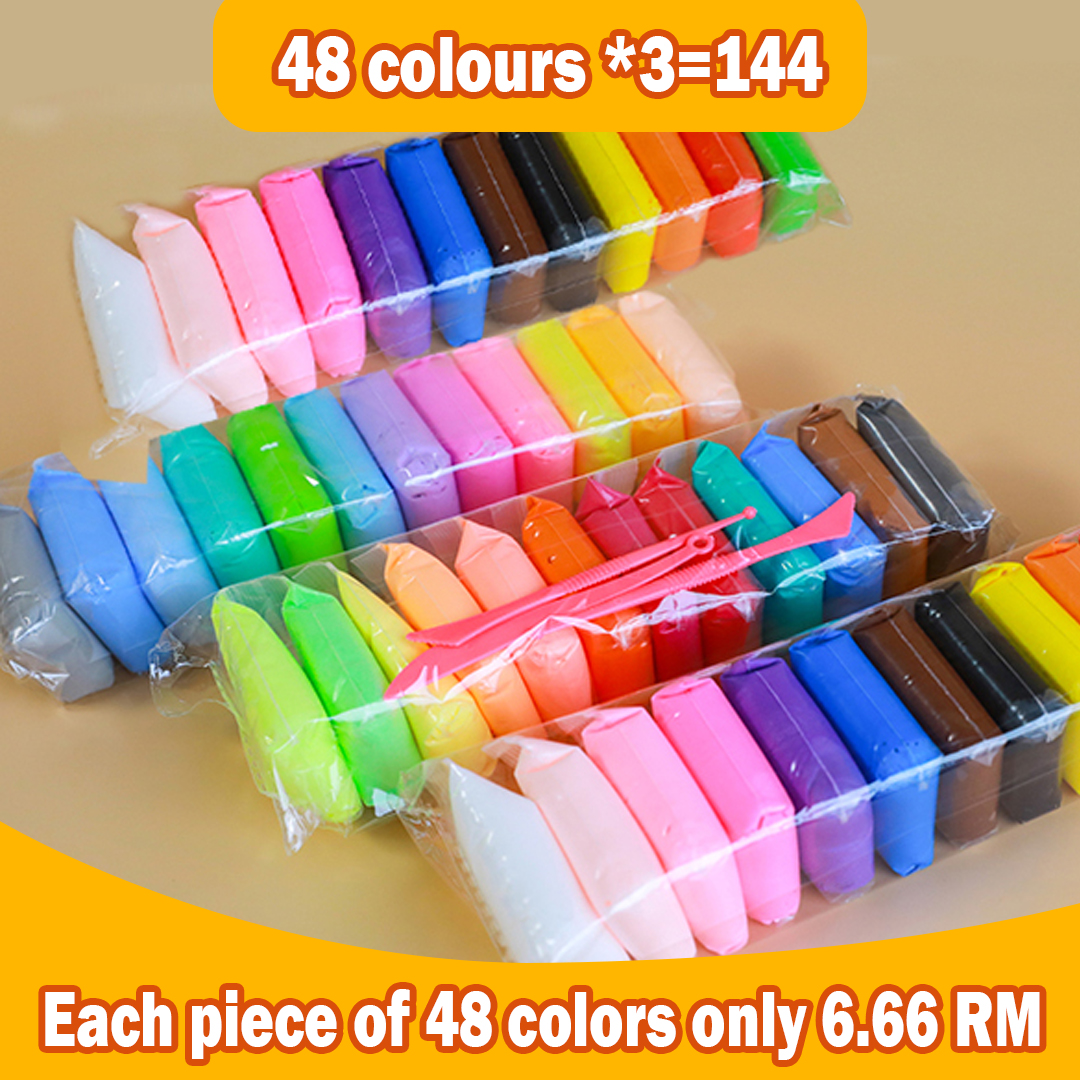 Ultra light clay 48 color boxed set rubber clay colored clay ultra ...