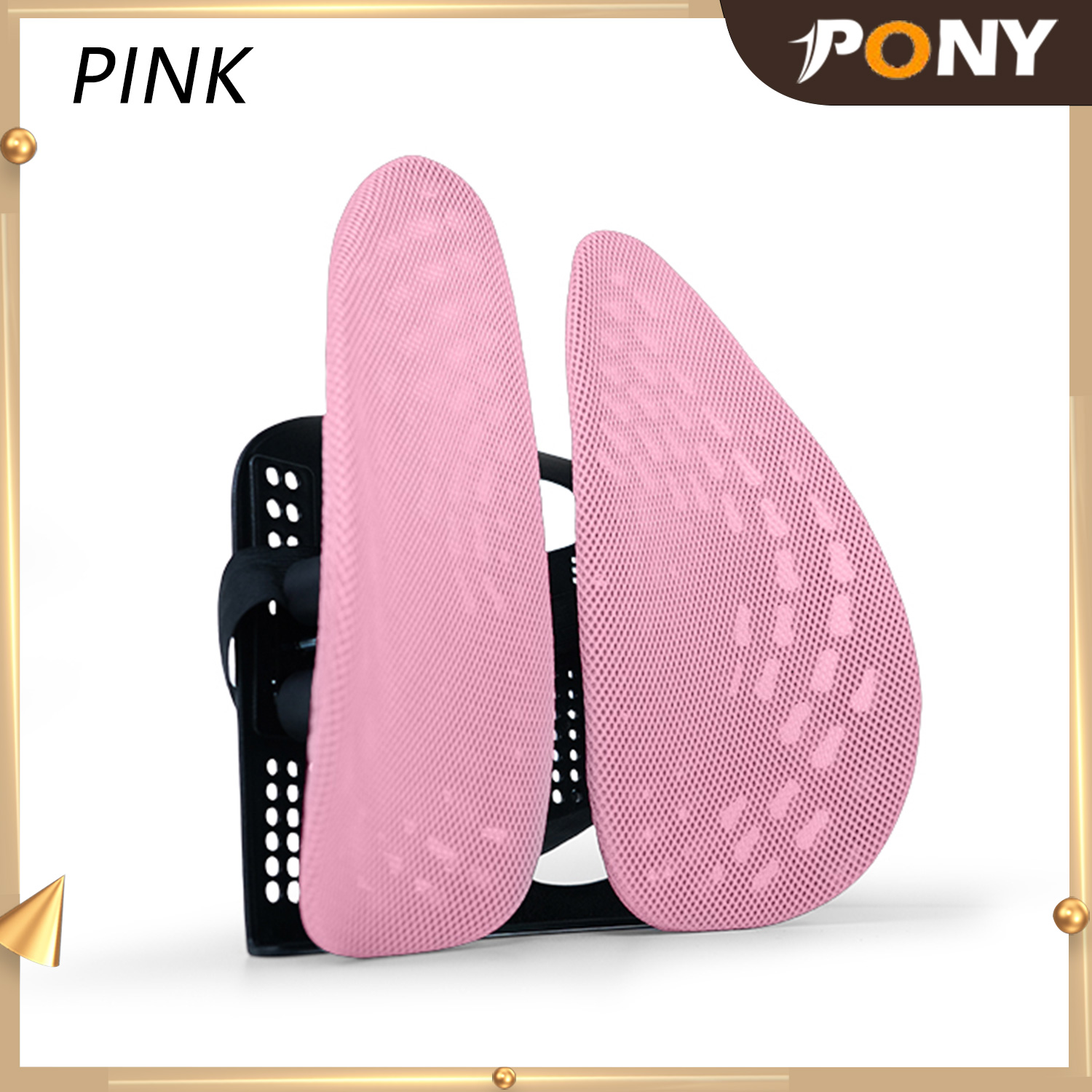 Adjustable Breathable Ergonomic Back Pad Support Lumbar Massage Spinal ...