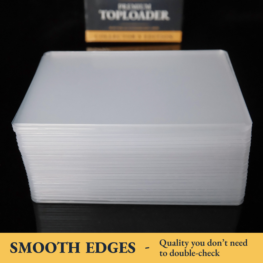 CardVault Premium TCG Toploaders (Pack of 25) - Ultra Clear Rigid 35PT ...