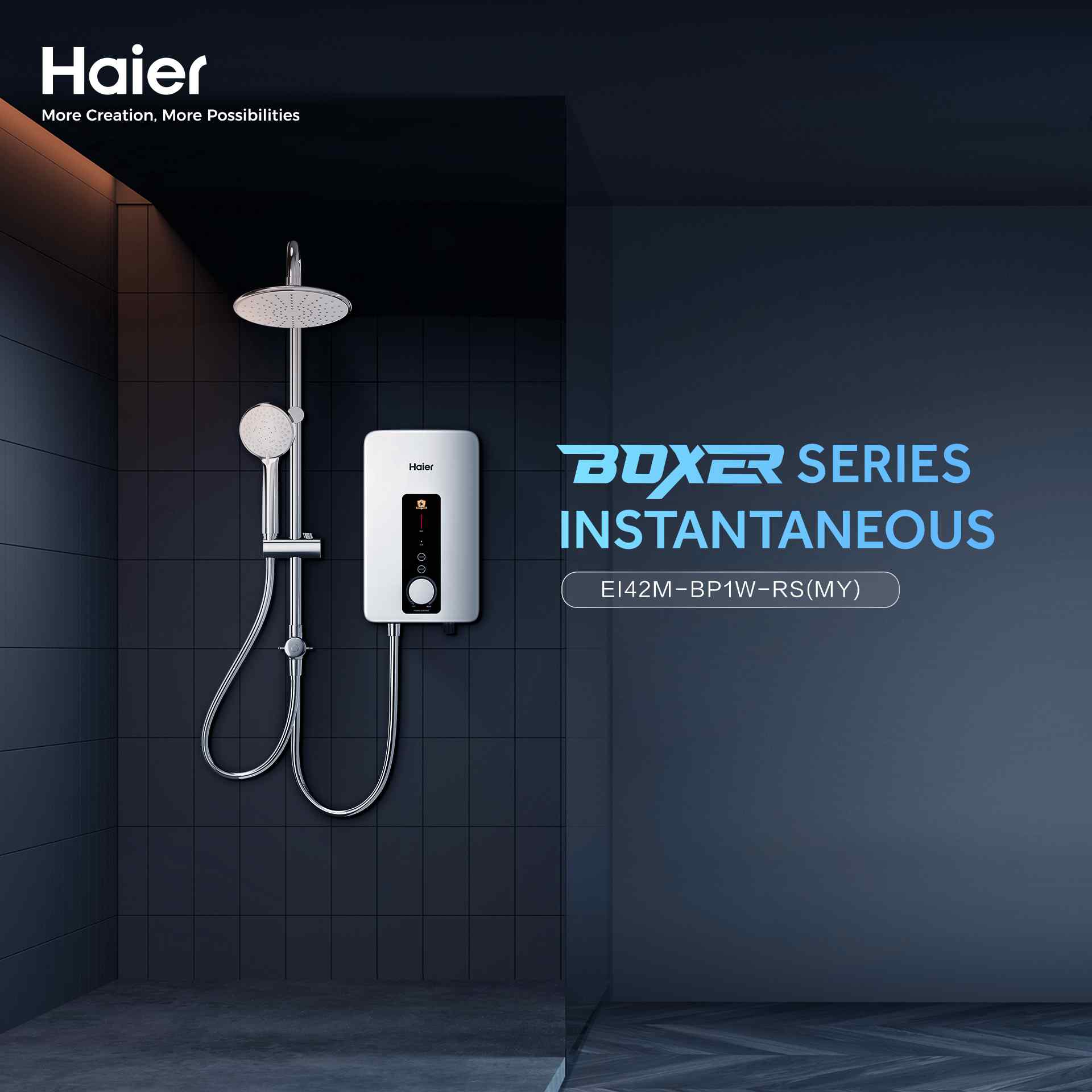 Haier 4.2kw DC inverter Silent Pump Instant Water Heater/ Pemanas Air / 热水器  with 11 Safety Feature EI42M-BP1W-RS(MY) | Shopee Malaysia