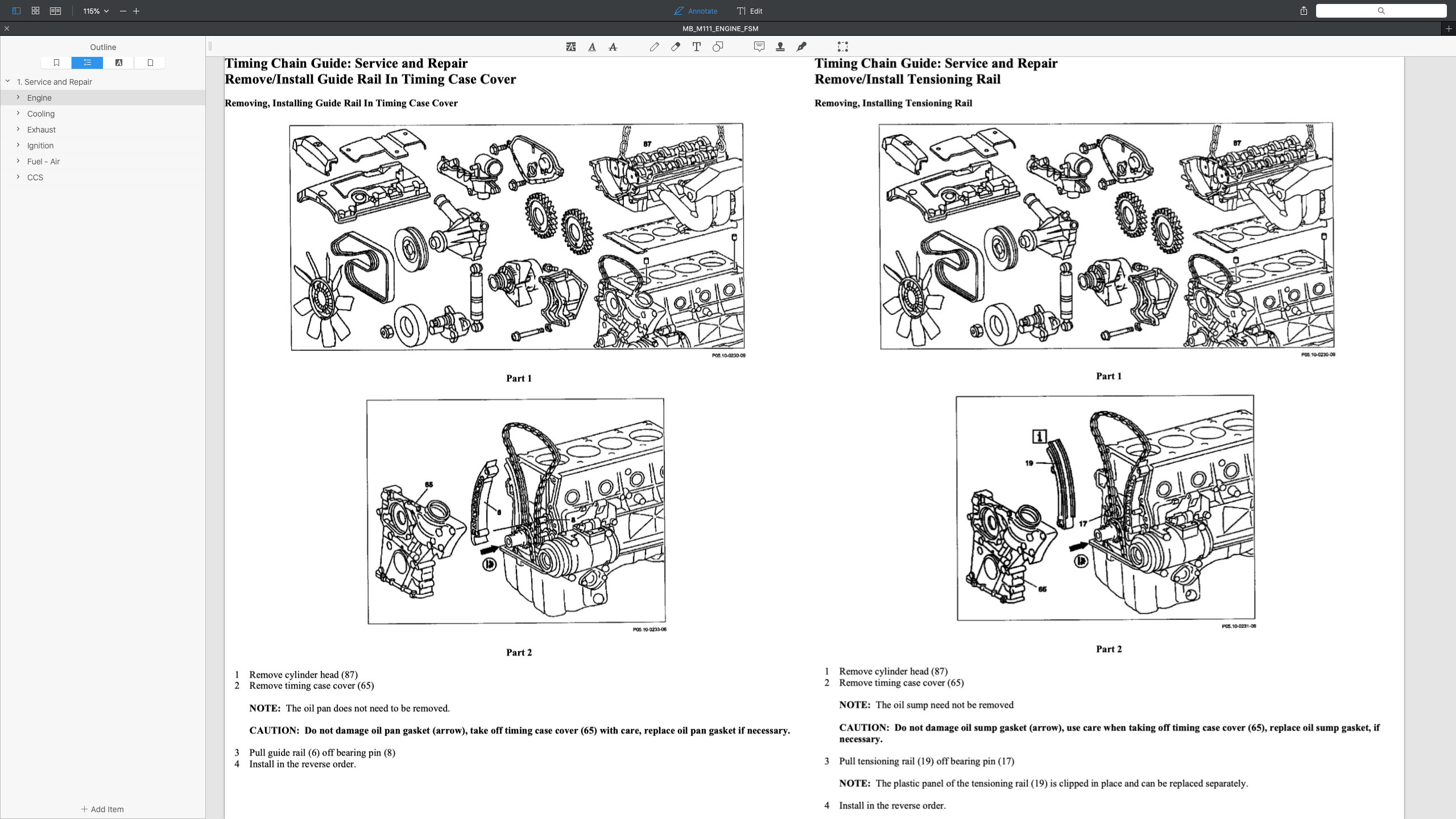 MERCEDES BENZ ENGINE M111 SERVICE REPAIR MANUAL | Shopee Malaysia
