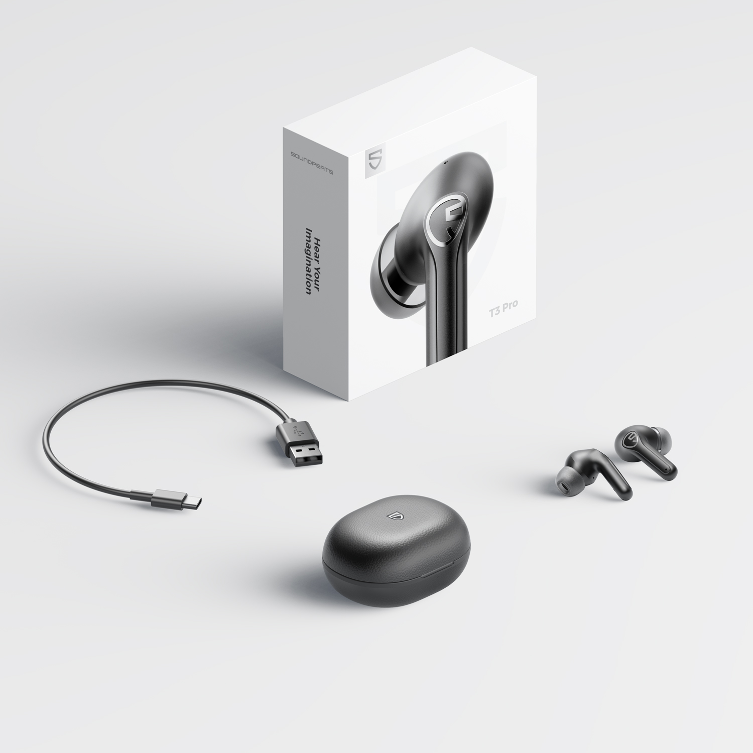 Gadgetoo Soundpeats T3 Pro Anc Earbuds With 6 Month'S Warranty
