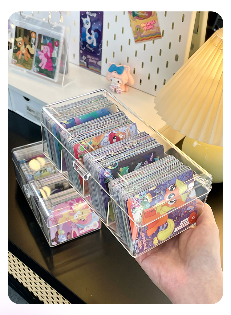 Card Storage Display Box Game Organizer Transparent Large Capacity ...