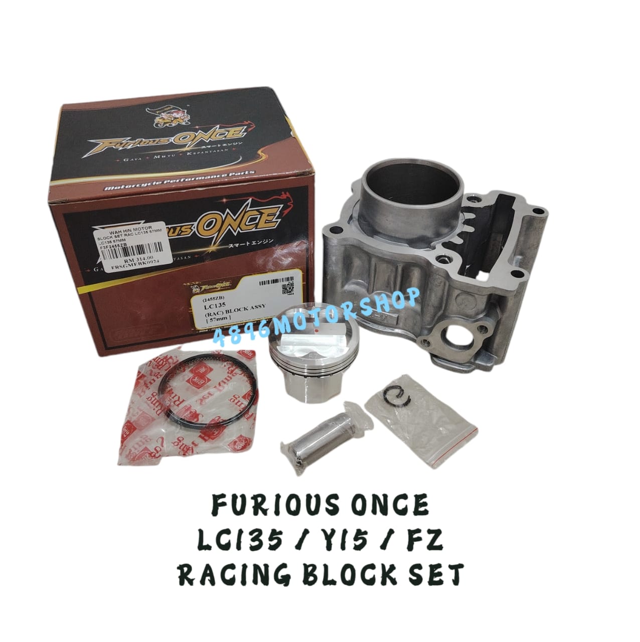 FURIOUS ONCE RACING BLOCK SET YAMAHA LC135 Y15 V1 V2 FZ150 FZ LC 135 ...
