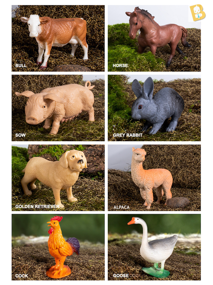 BabyBoss Various Animal / Dinosaur and Jungle Setting Set with Storage