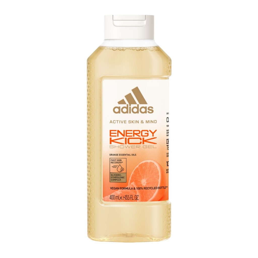 Adidas Active Skin & Mind Energy Kick Shower Gel 400ml - Suitable for