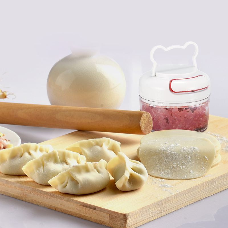 Mini Speedy Manual Food Chopper Hand Pull Rope Chopper 3 Blades Meat ...