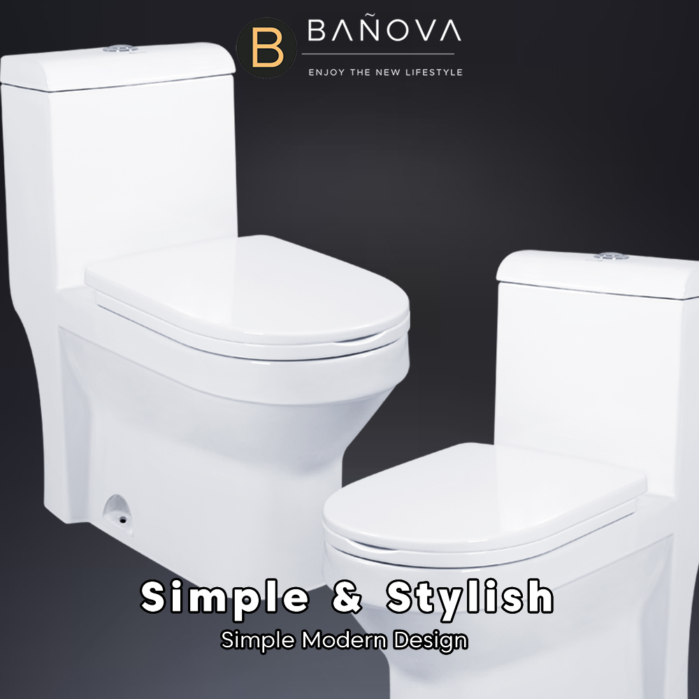 [Limit to 1 Unit Per Order] BANOVA NEO - A890 One Piece WC Toilet Bowl ...