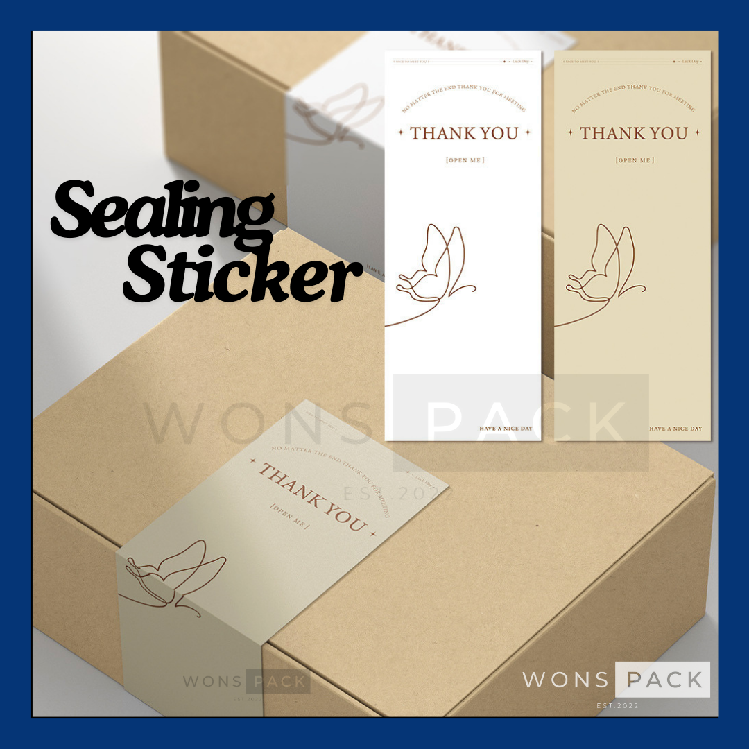 {WONSPACK} 50PCS Aircraft Box Sealing Stickers Waterproof Rectangle ...