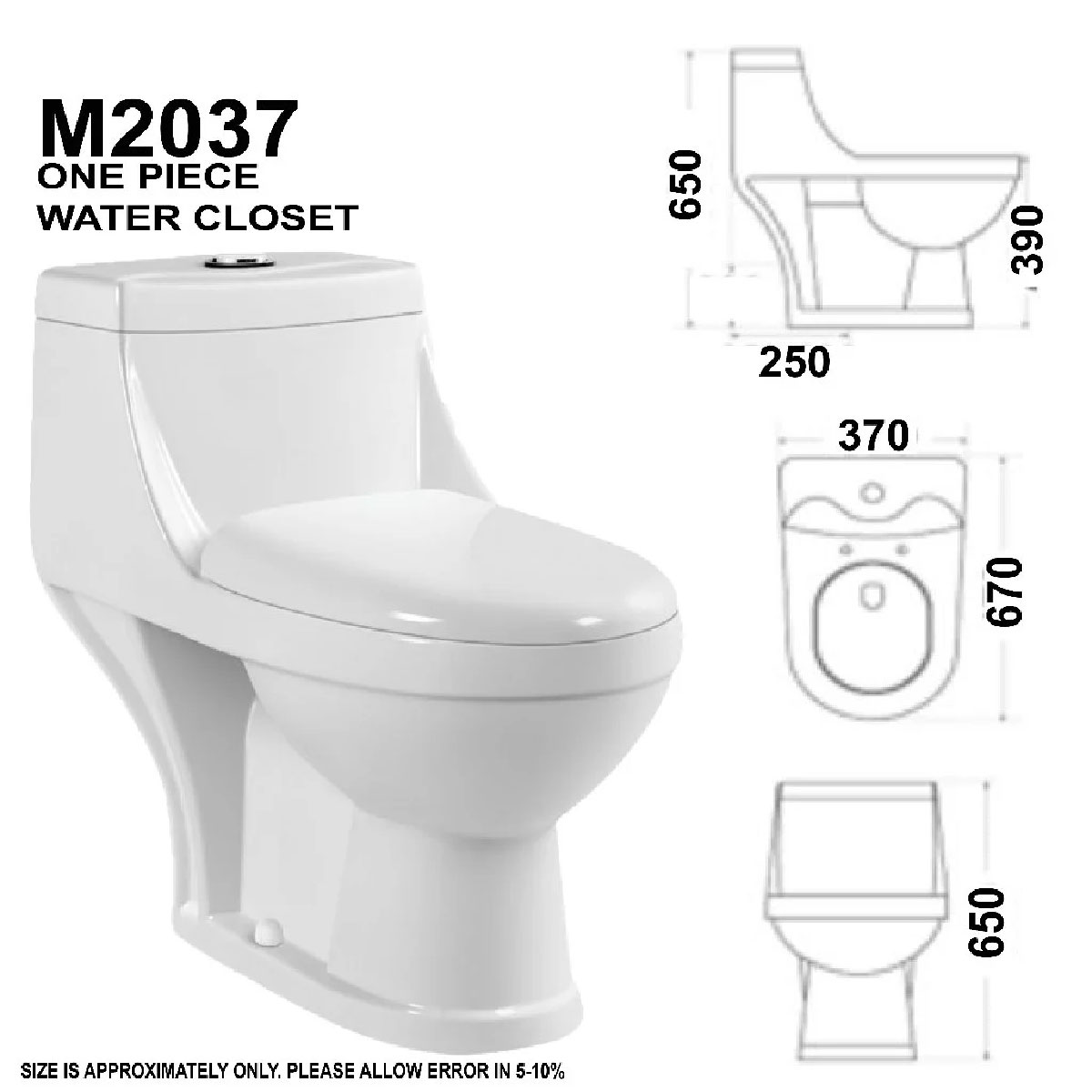 [Free Delievery] MIZU OnePiece WC Toilet Bowl S-Trap WashDown Water ...