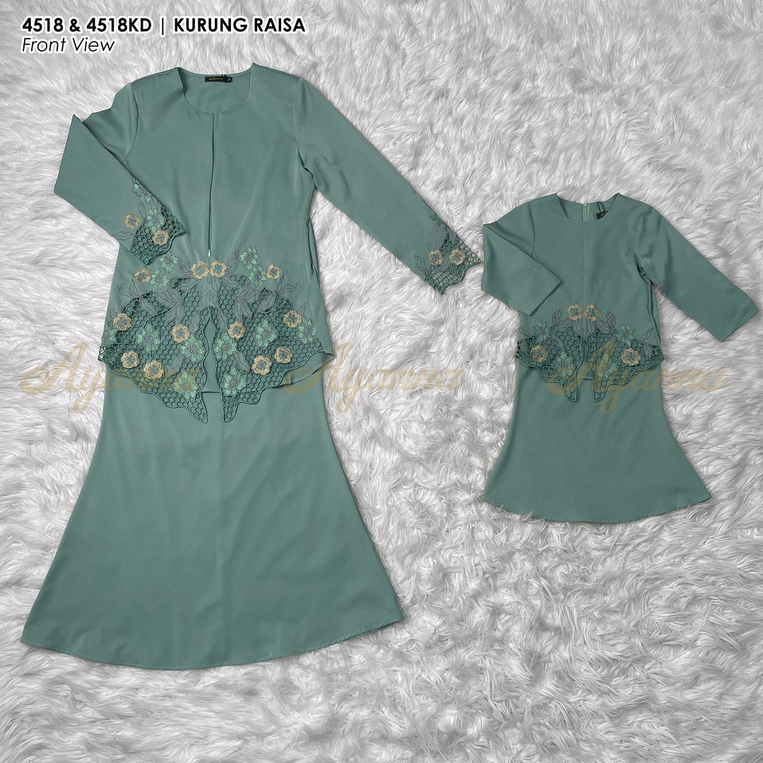 BAJU KURUNG SULAM RAISA 4518 KEBAYA SEDONDON KIDS PLUS SIZE TUNANG ...