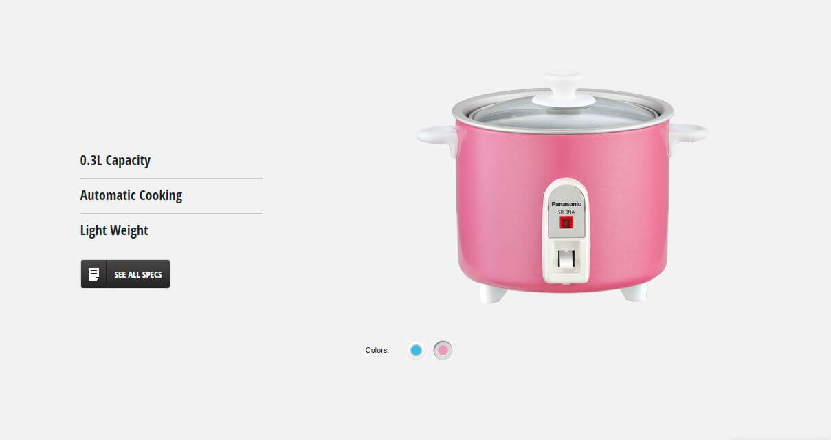 Panasonic SR-3NAPSK Baby Rice Cooker 0.27L Pink | Shopee Malaysia