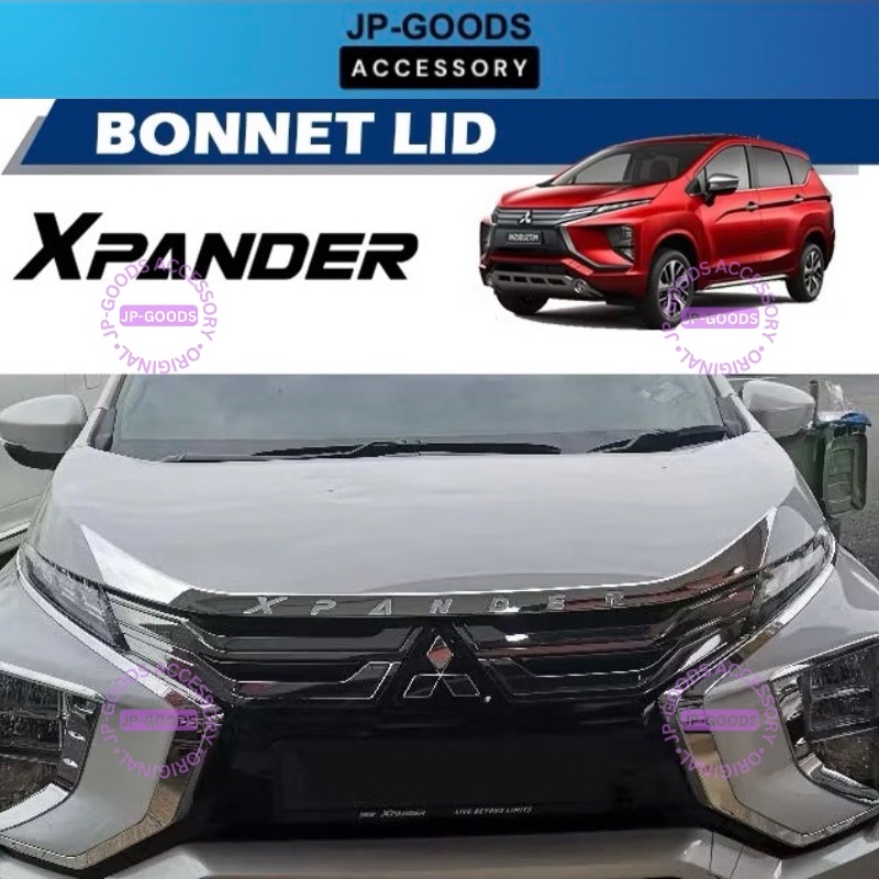 Mitsubishi Xpander Front Bonnet Lid With Emblem Chrome / Matte Black ...