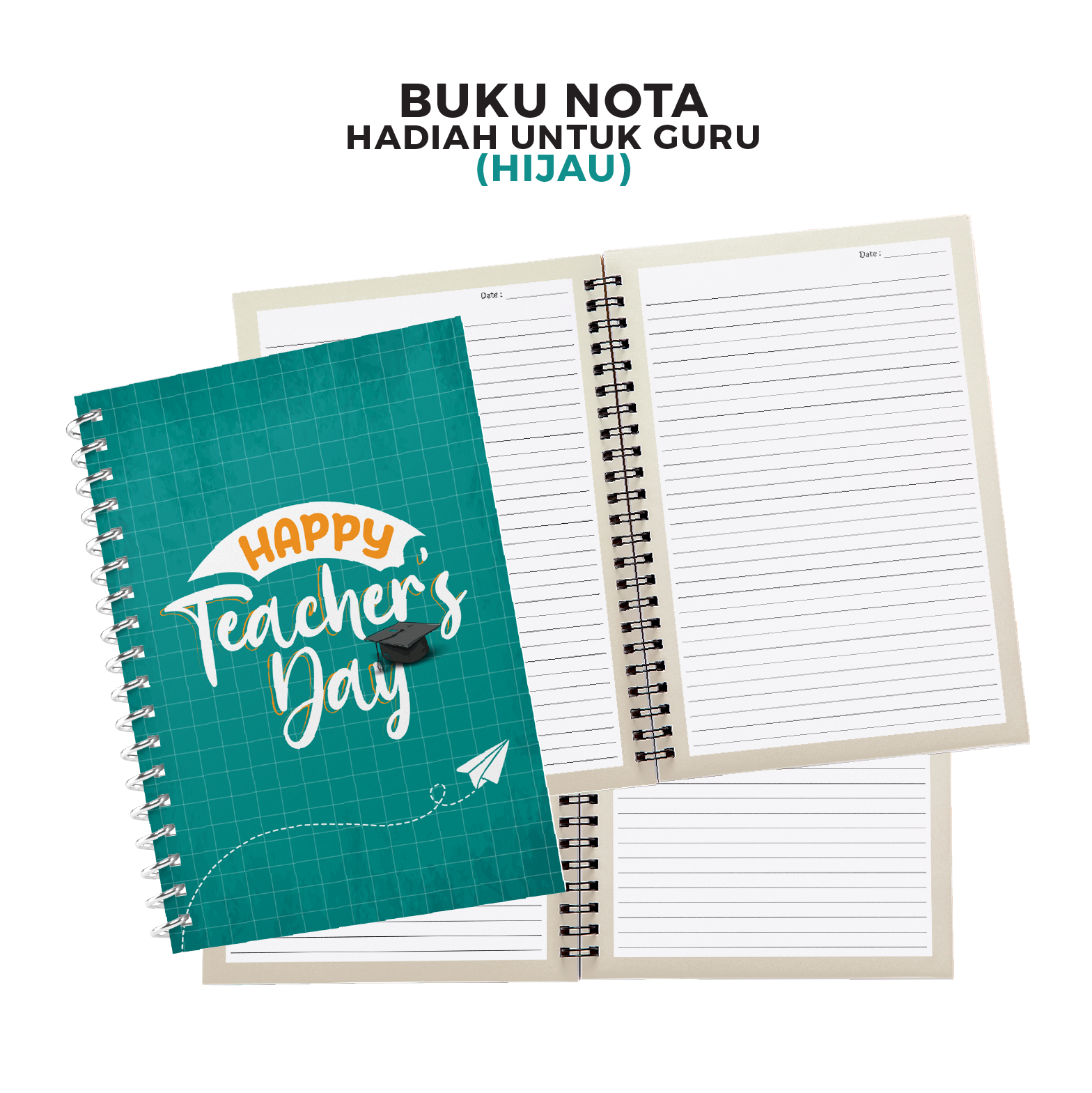 Hadiah Hari Guru Penghargaan Notebook Buku Nota Terima Kasih Cikgu ...