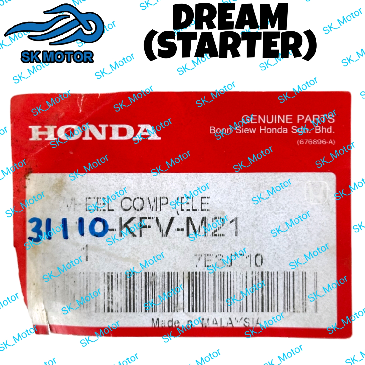 Honda EX5 DREAM / WAVE 100 (KICK) (STARTER) Original Magnet Magneto ...
