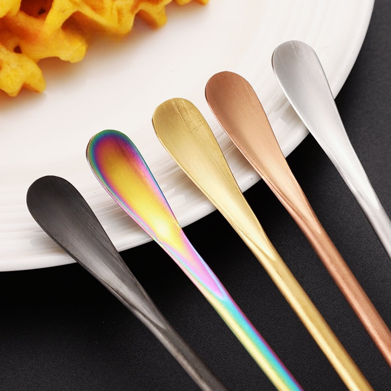 stainless steel stir stick spoon mixing ounce cocktail spoon bartender ...