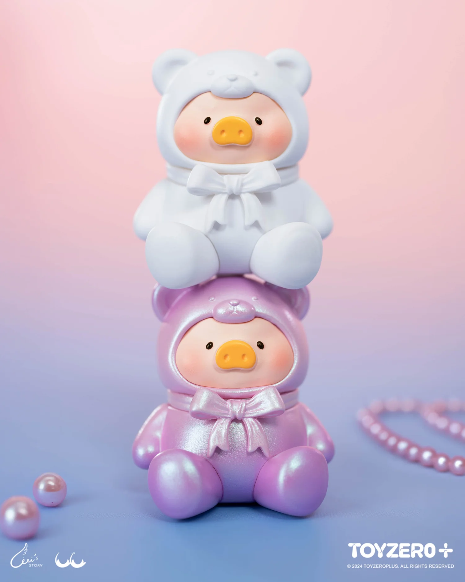 ToyZeroPlus Authentic Canned Pig Lulu Pig Teddy Mini Blind Box Figure ...