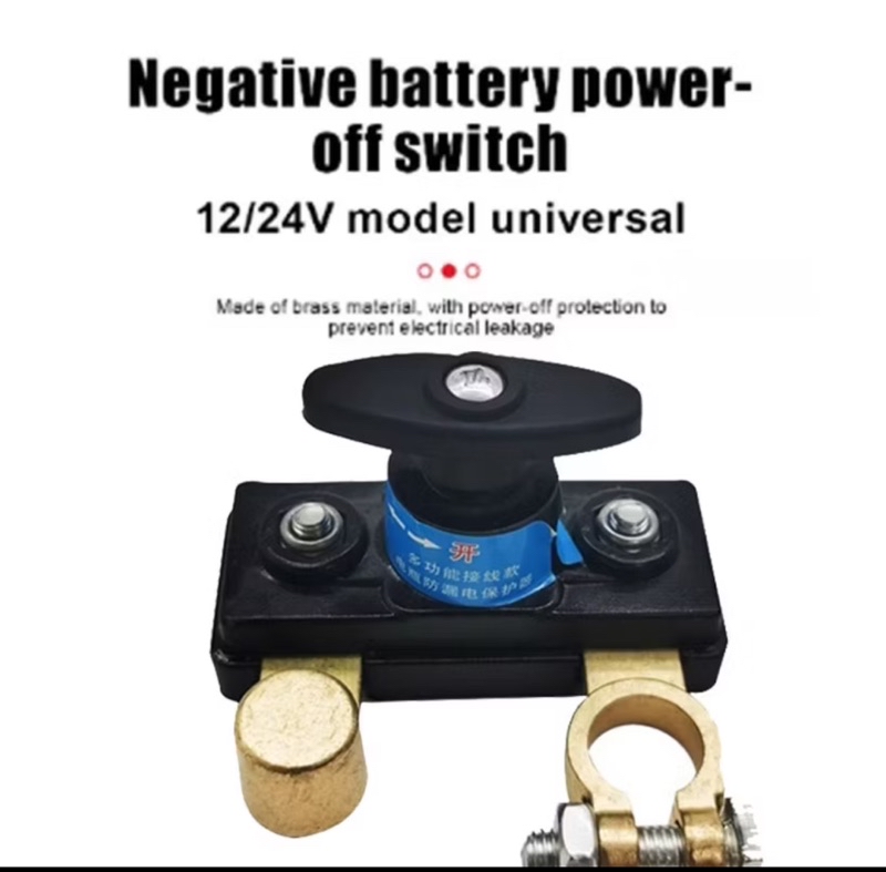 Universal 12V 300Amp Battery Brass Terminal Disconnect Switch Link Car & Truck E - Foto 9
