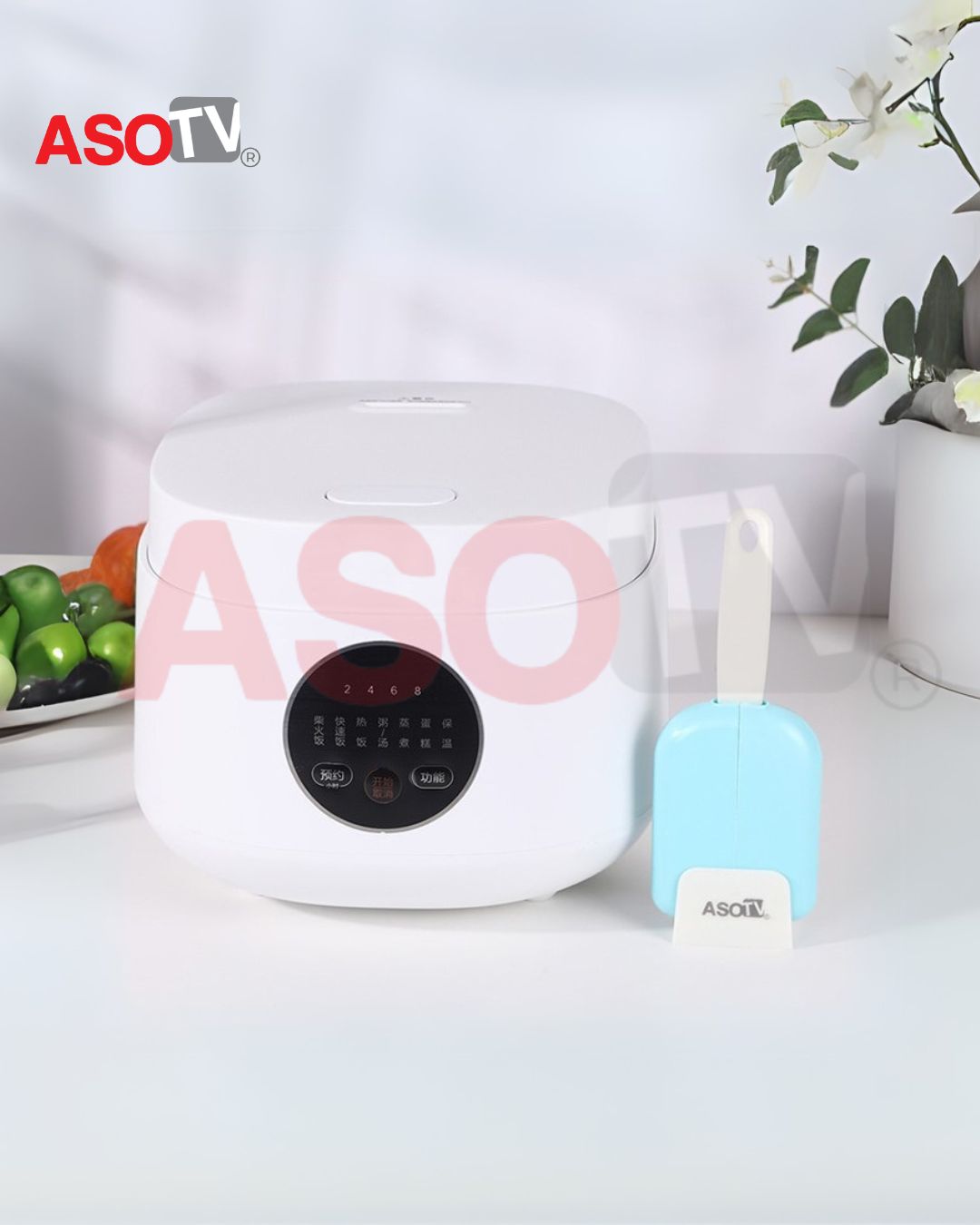 ASOTV® Stand Up Rice Scoop Automatic Open Close Dust Proof 1477 Bekas ...