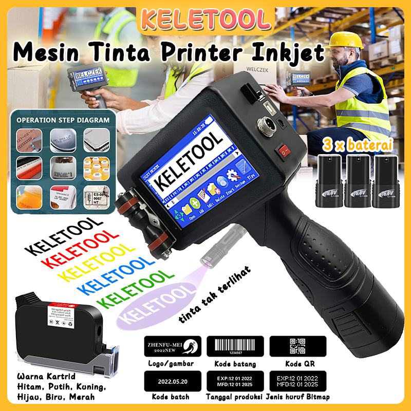 Barcode Scanner inkjet printer printer label 手持喷码机 Barcode Code Printer ...
