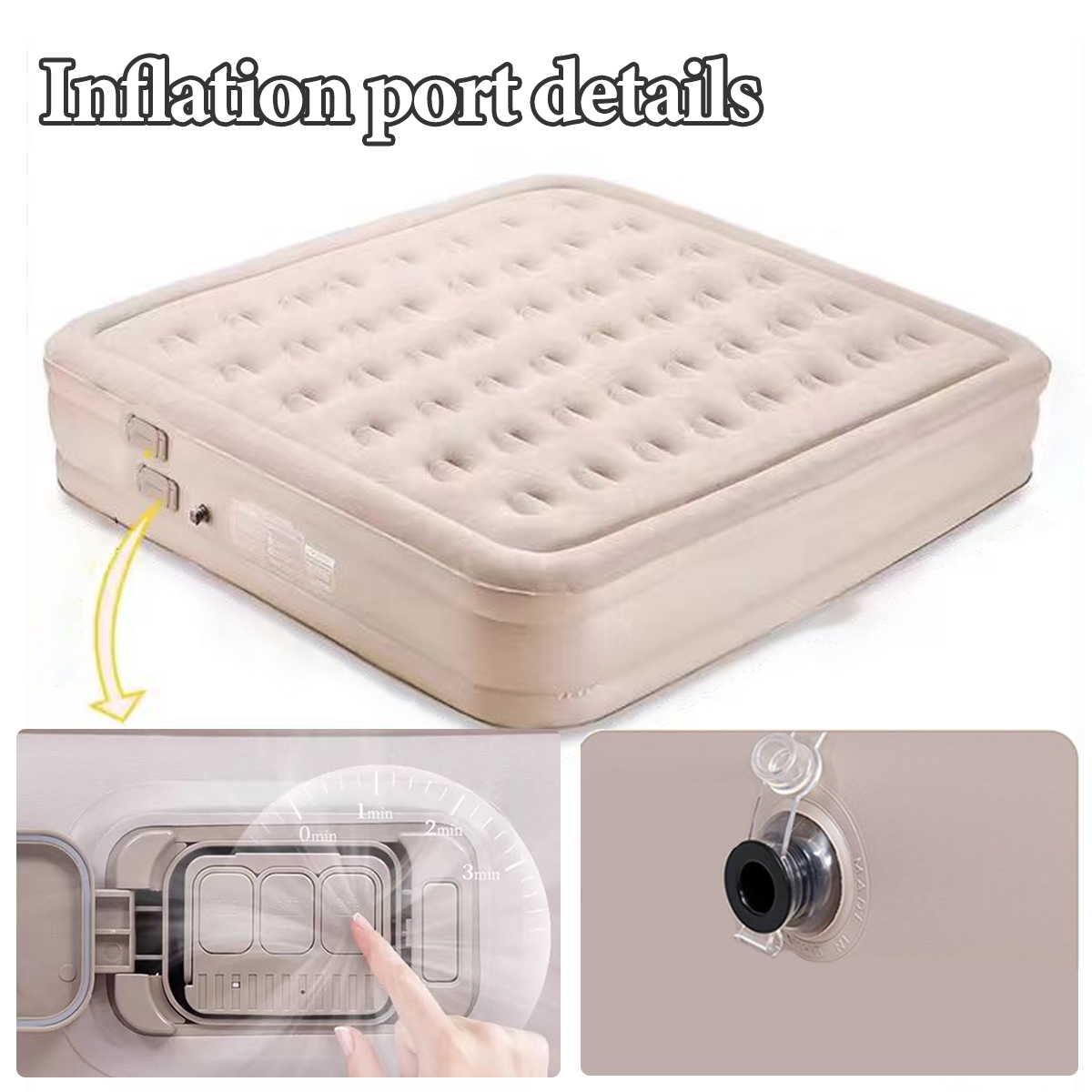 RNR Portable Self-Inflating Mattress,Rapid Inflation Deflation,Camping ...