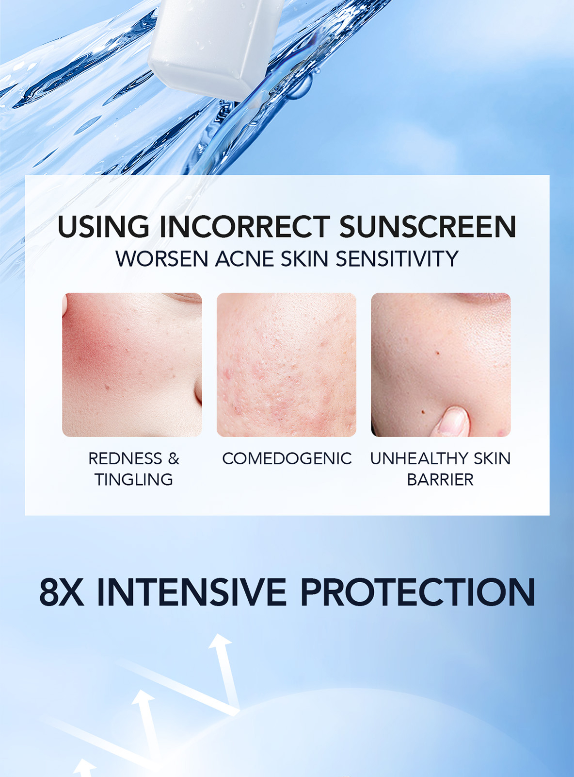 YOU TOP 1 Aqua Sunscreen Sunbrella Intensive Care Aqua 40ml Sunblock ...