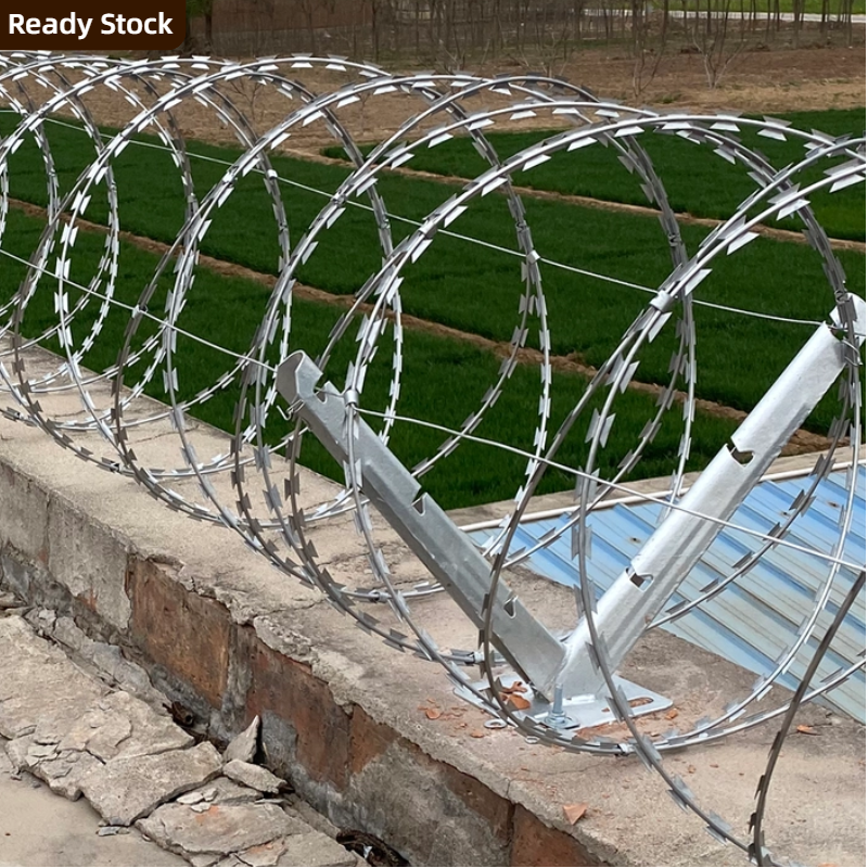 Razor Barbed Wire 10m 50m Razor Wire Penjara Galvanized Razor Jenis ...